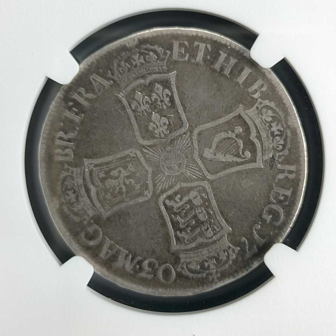  【VIGO ハーフクラウン】 1703年 アン女王 イングランド/イギリス ビーゴ 2.5シリング コイン 銀貨 NGC 英国 プレユニオン ヴィーゴ_画像7
