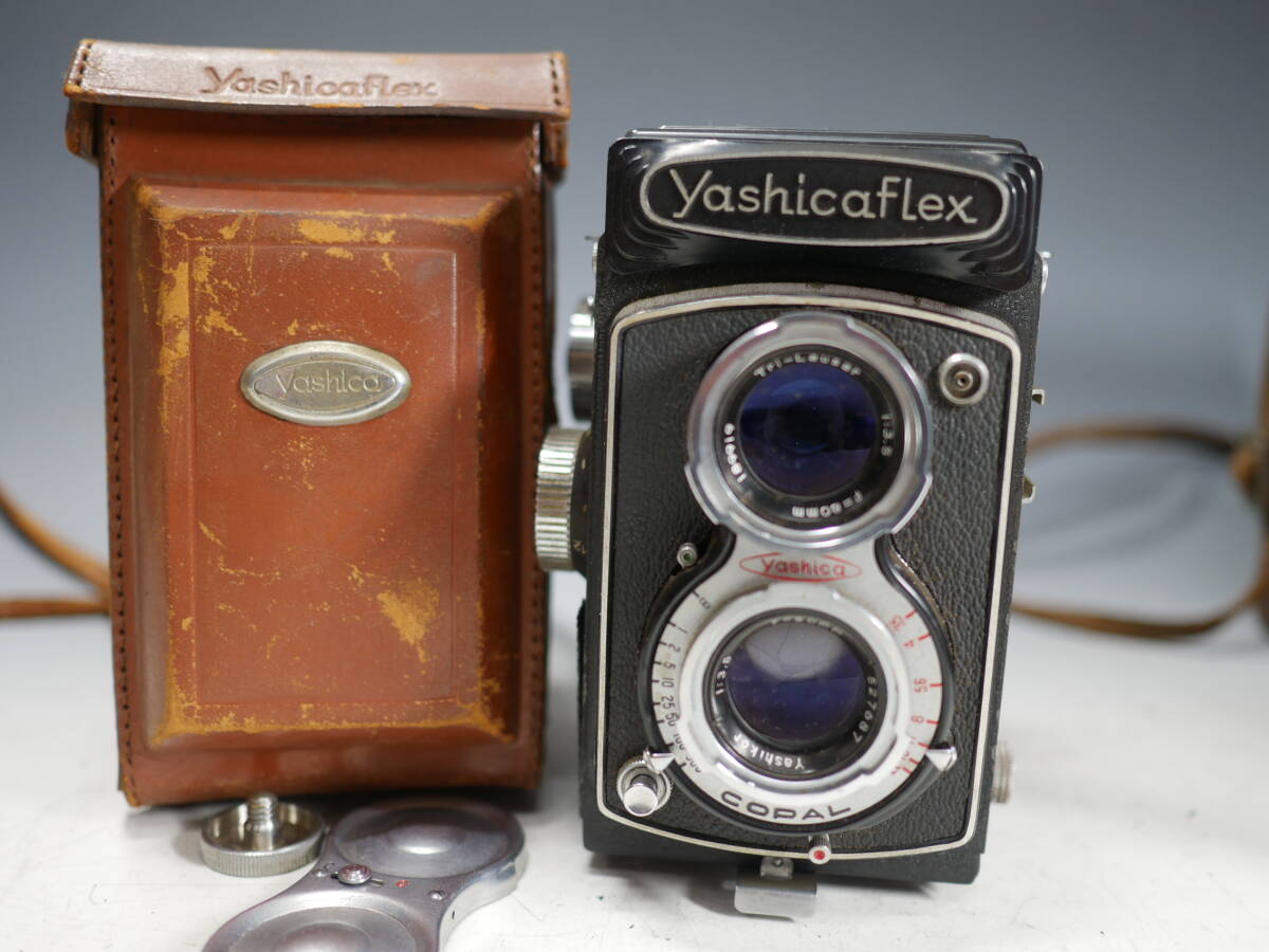 ◆Yashicaflex・Nikkenflex・PRIMOFLEX 二眼レフカメラ 計3点まとめて 現状・ジャンク品 ヤシカフレックスの画像2