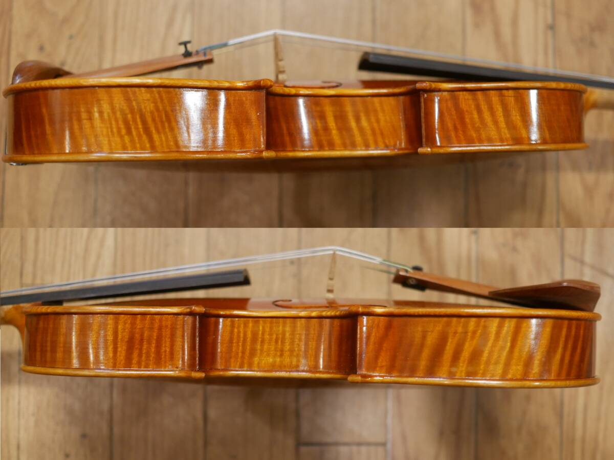◆Diolmaster Antonio Stradiuari ORCHESTRA 1995年 バイオリン 4/4 ハードケース・K.SUGITO弓付属の画像6