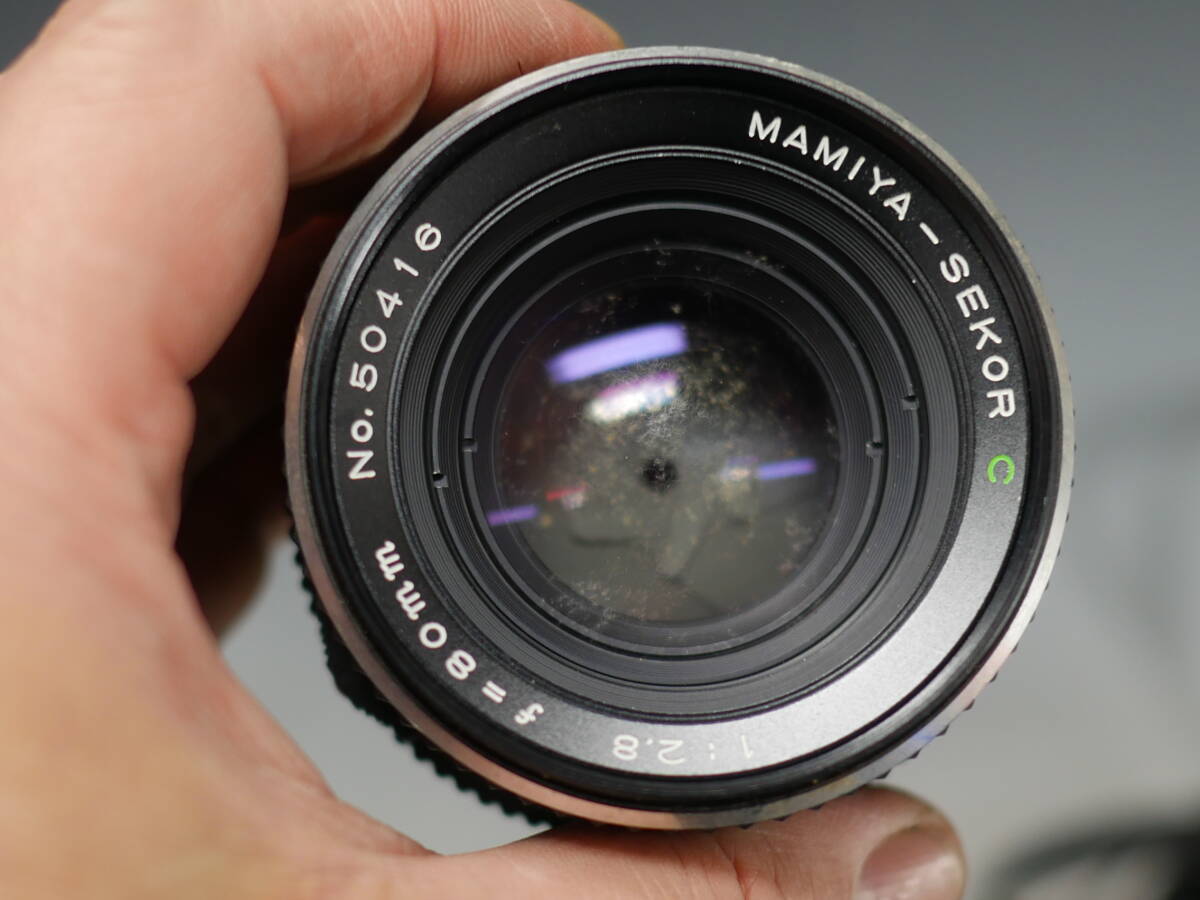 ◆Mamiya【M645】中判カメラ MAMIYA-SEKOR C 1:2.8 f=55mm/1:2.8 f=80mm 計2点 現状・ジャンク品 マミヤの画像9
