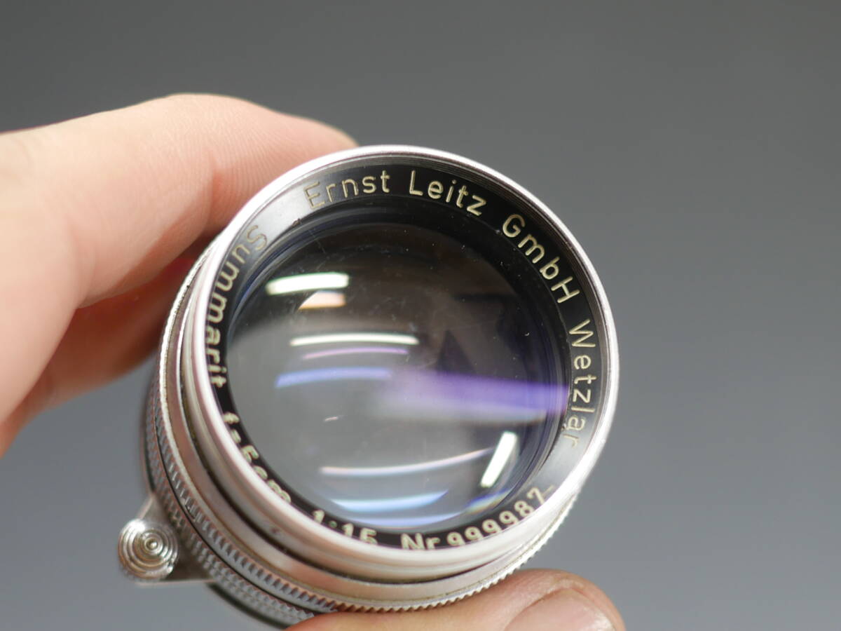 ◆Ernst Leitz GmbH Wetzlar【Summarit f=5cm 1:1.5】Lマウント レンズ USED品 ライカ Leica ライツの画像4