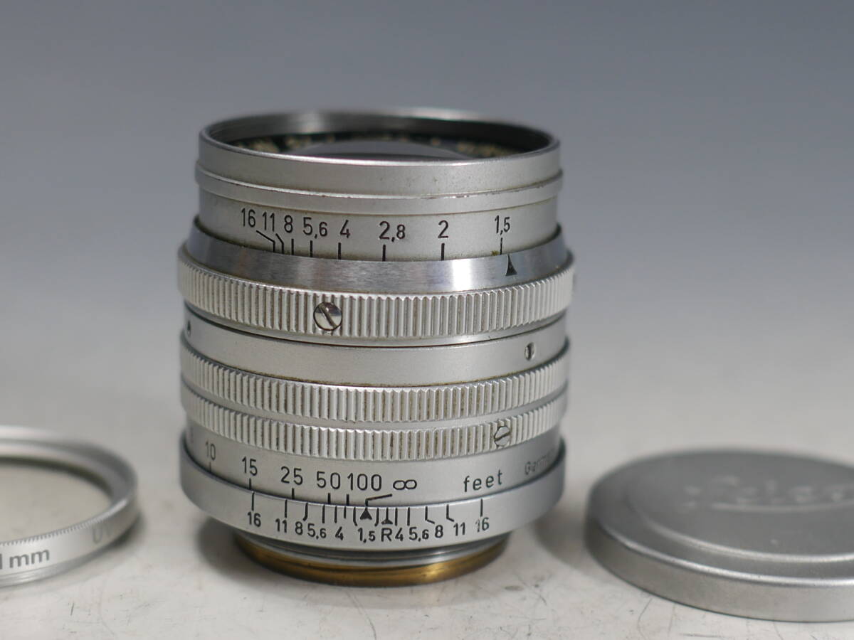 ◆Ernst Leitz GmbH Wetzlar【Summarit f=5cm 1:1.5】Lマウント レンズ USED品 ライカ Leica ライツの画像3