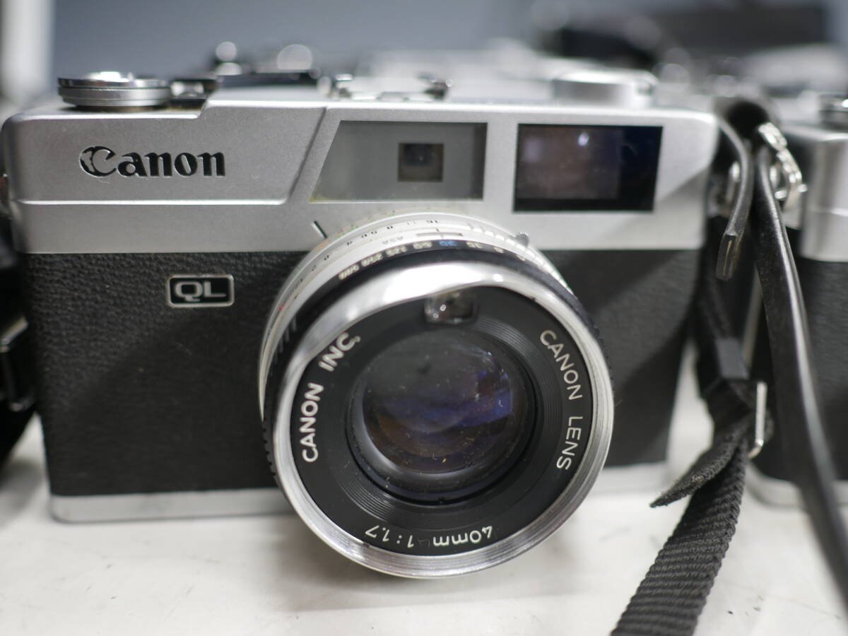 *Canon[Canonet QL17][QL17 G-Ⅲ][Canonet 28] total 10 point together tere navy blue 1.6x attached Canon 