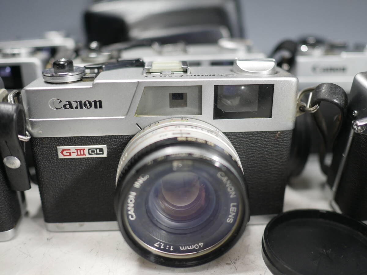 *Canon[Canonet QL17][QL17 G-Ⅲ][Canonet 28] total 10 point together tere navy blue 1.6x attached Canon 