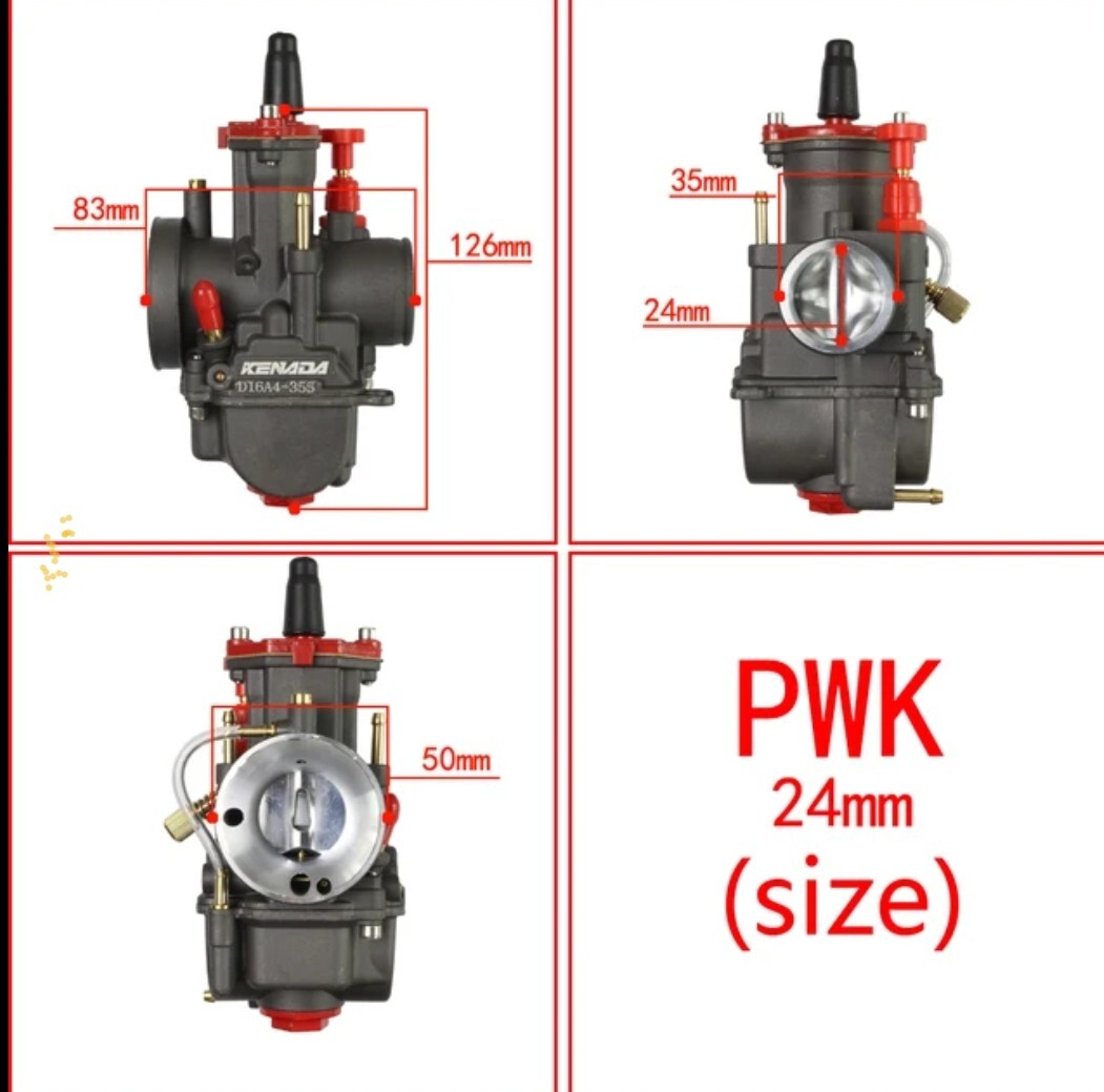 PWK24 power jet attaching racing carburetor # Honda Monkey Chaly Super Cub etc