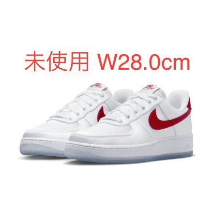 送料無料 W28.0cm 新品 未使用 Nike Air Force 1 Low Satin White Red ナイキ エアフォース1 ロー サテン ホワイト レッド US11_画像1