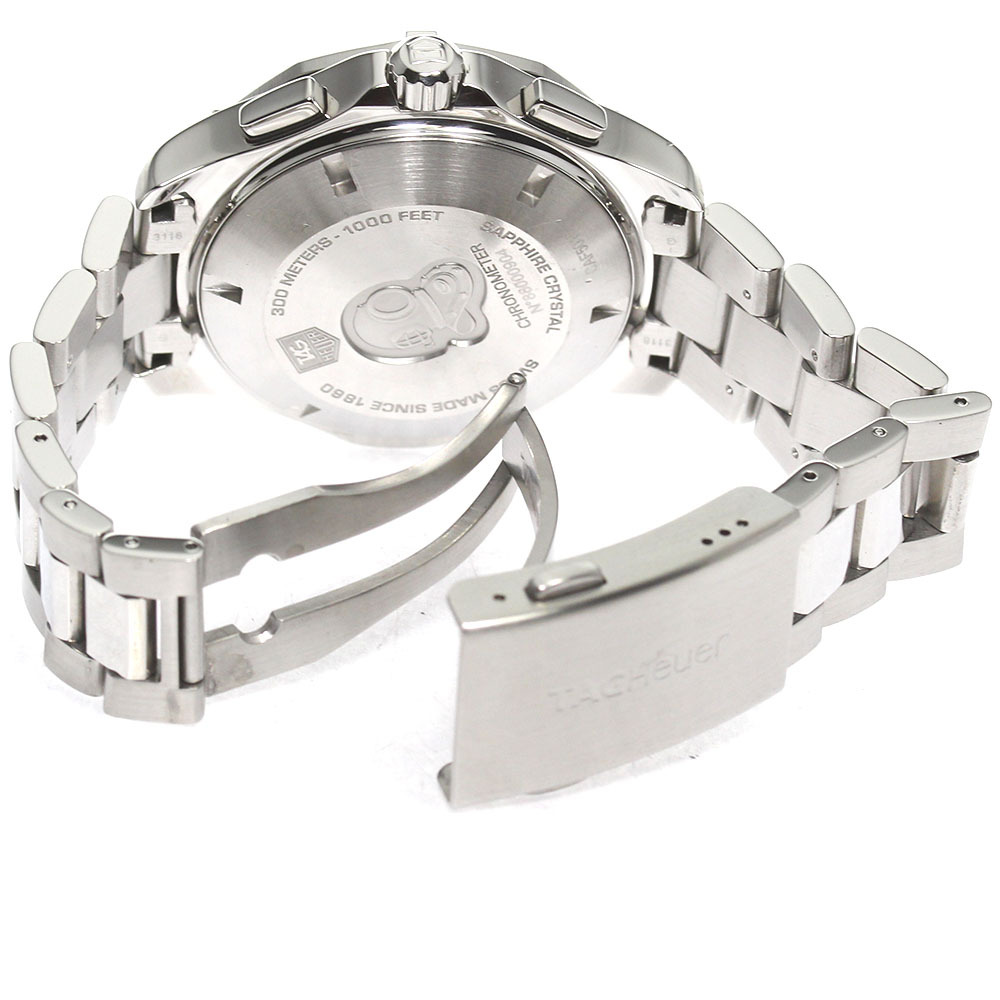  TAG Heuer TAG HEUER CAF5010 Aquaracer chronograph self-winding watch men's written guarantee attaching ._808304