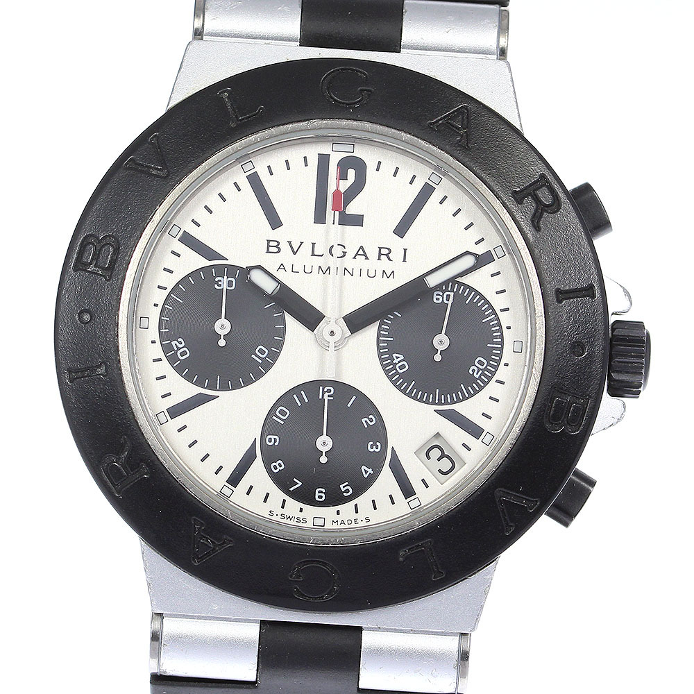 Bvlgari bvlgari ac38ta алюминиевый хронограф Автоматический обмоток мужчин _811788