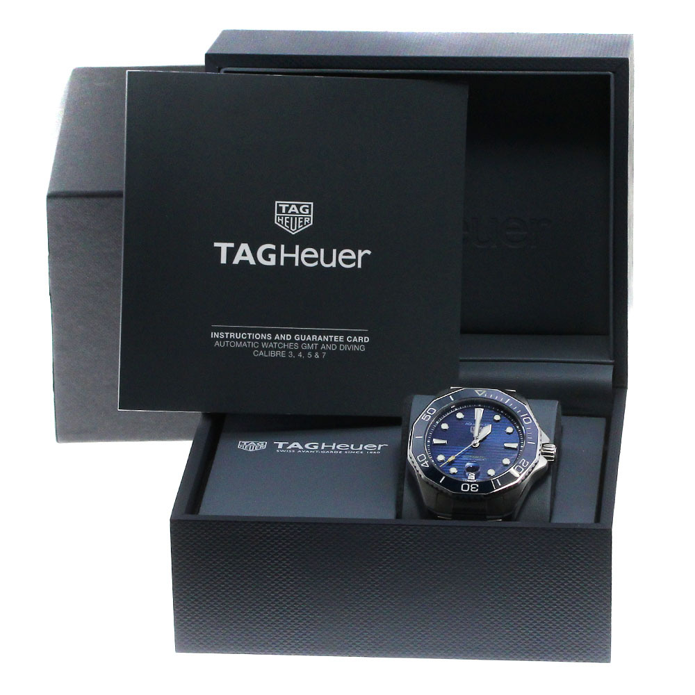  TAG Heuer TAG HEUER WBP201B.BA0632 Aquaracer Professional 300 Date self-winding watch men's beautiful goods box attaching _810952
