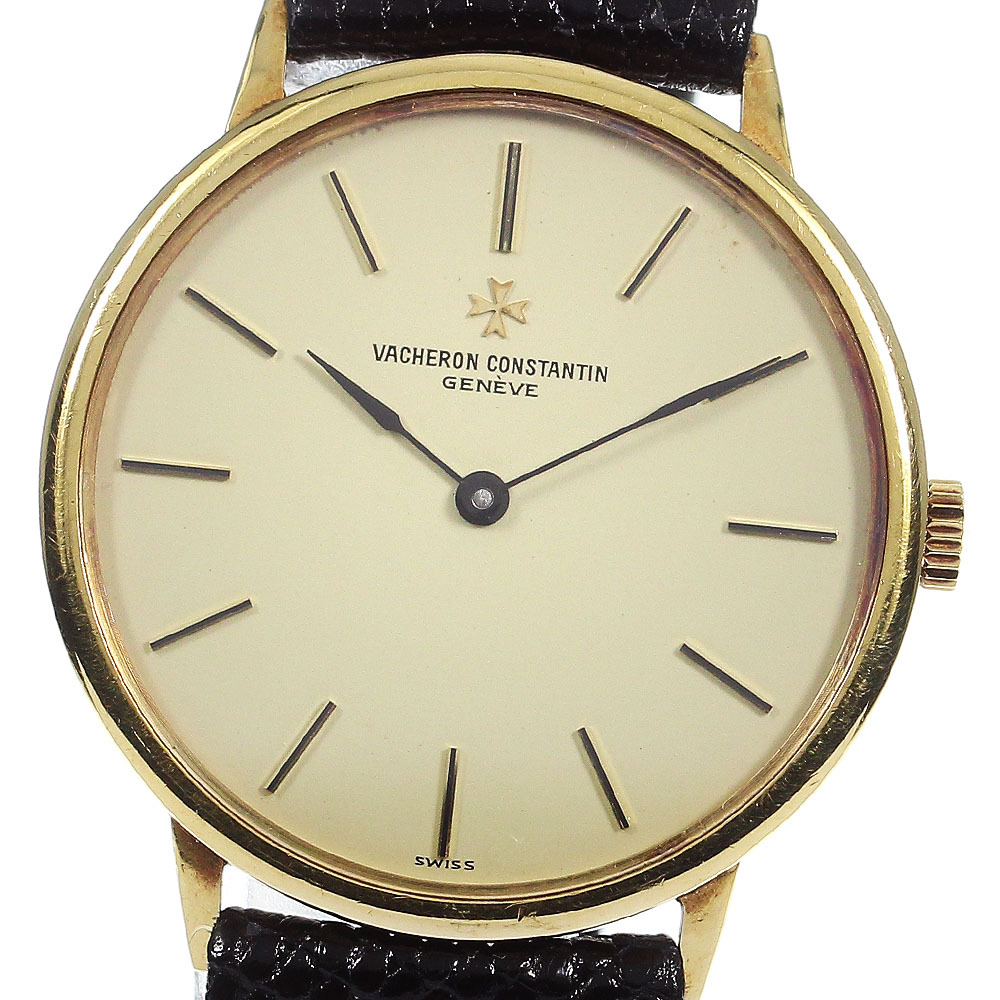 vashu long * темно синий s Tintin VACHERON CONSTANTIN 39015-1 Vintage K18YG кварц мужской _808869