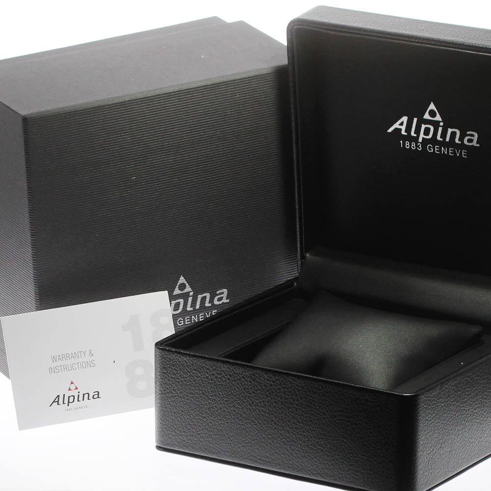 Alpina Alpina AL-247LGBRG4TV6 стартер ima-GMT Date кварц мужской не использовался товар коробка * с гарантией ._684213[ev10]