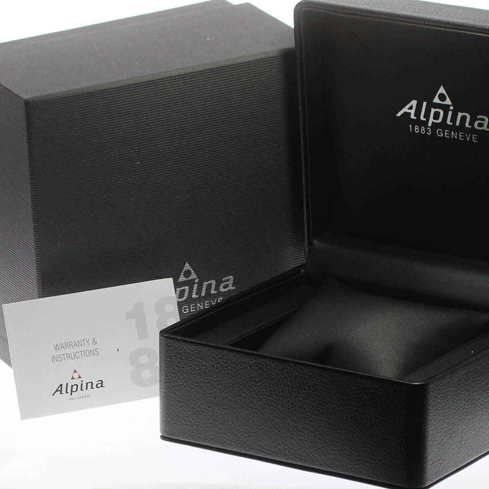  Alpina Alpina AL-247BR4FBS6 стартер ima-GMT Date кварц мужской не использовался товар коробка * с гарантией ._684172