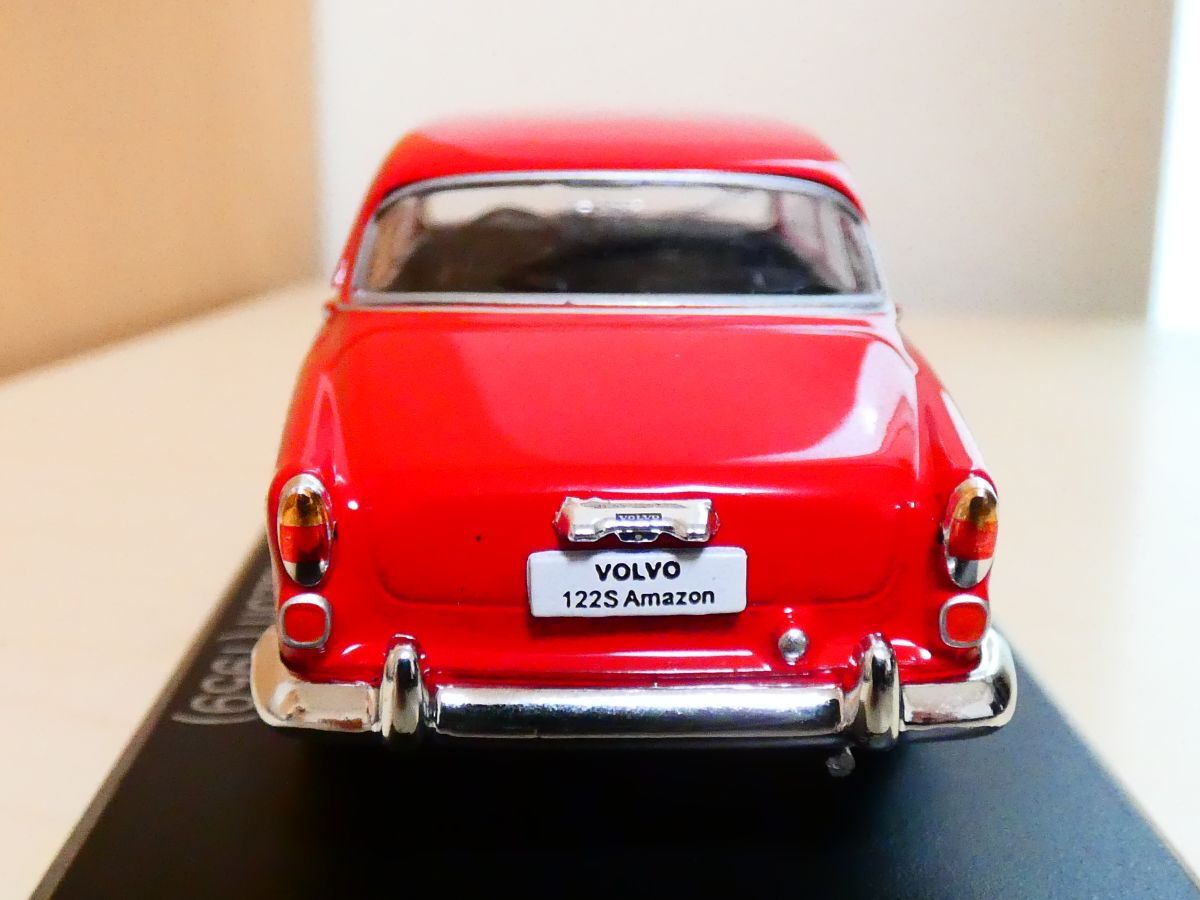 国産名車コレクション 1/43 ボルボ Volvo 122S アマゾン 1959 赤 アシェット 旧車 クラシックカー ミニカー ＴD_画像4