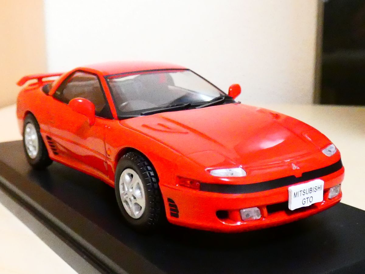 国産名車コレクション 1/43 三菱 GTO 1990 赤 アシェット 旧車 クラシックカー ミニカー ＴDの画像1