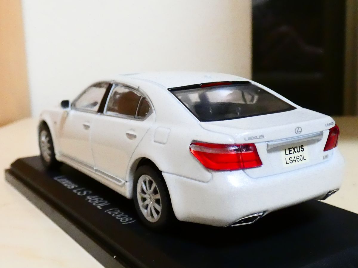 国産名車コレクション 1/43 レクサス Lexus LS 460L 2008 白 アシェット 旧車 クラシックカー ミニカー ＴDの画像2