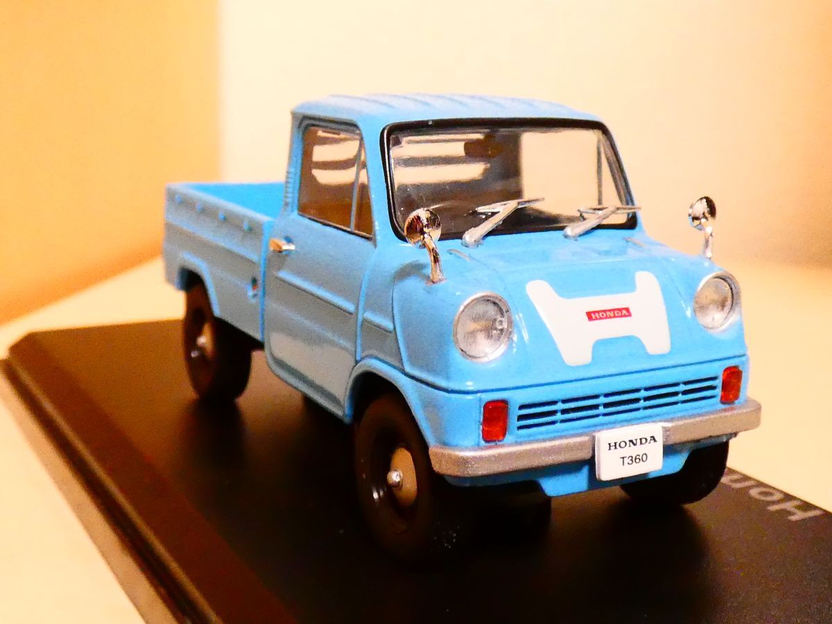 国産名車コレクション 1/43 ホンダ T360 トラック 1960 水色 アシェット 旧車 クラシックカー ミニカー ＴAの画像1