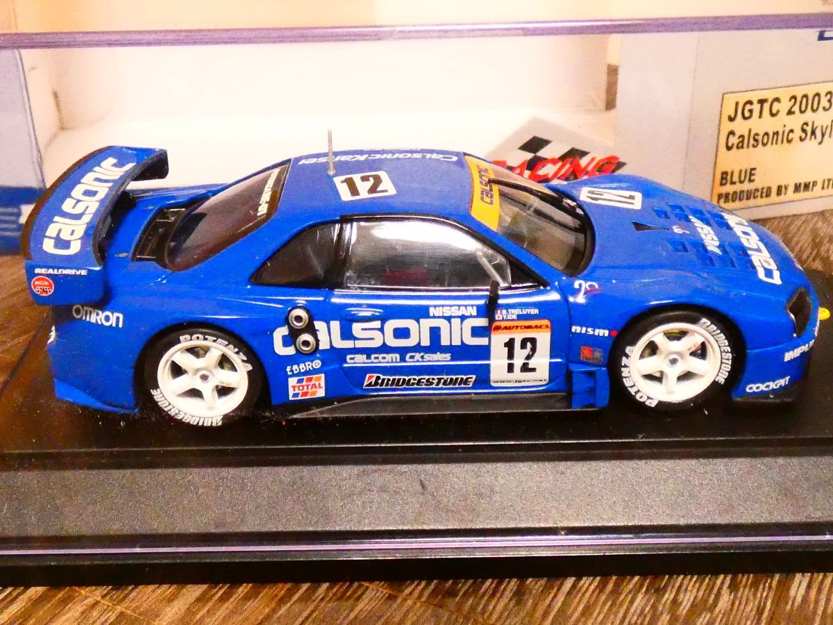 美品 エブロ EBBRO 1/43 カルソニック スカイライン JGTC 2003 #12 ミニカーの画像2