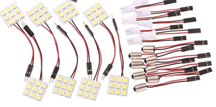 LED 8点セット ルームランプ ポジション バックランプ T10 T16 T20 G14 T10X31㎜ ウェッジ球 平行 SMD 超高輝 爆光###本T10X5P4T31X2###の画像7