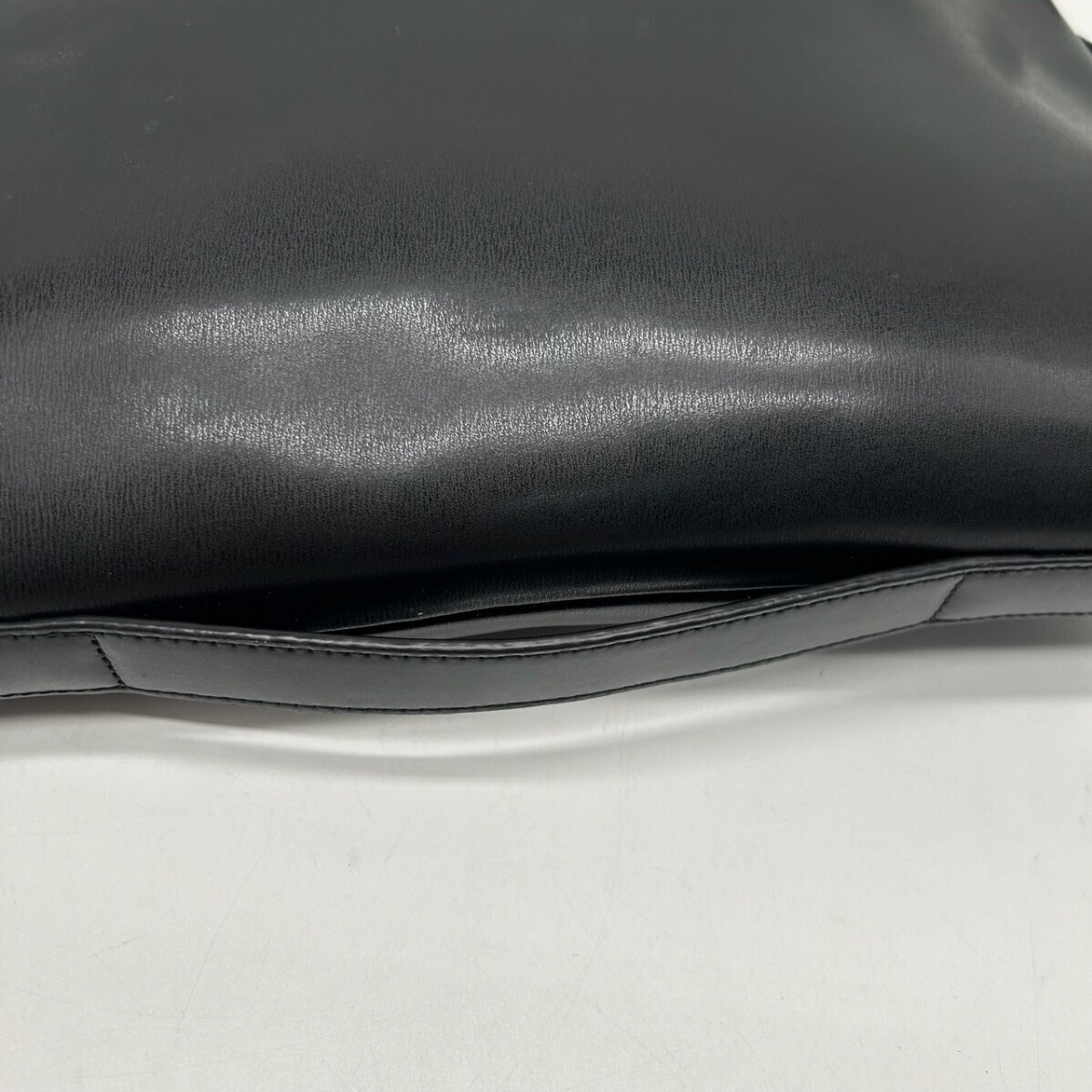  present close * beautiful goods Paul Smith Paul Smith shoulder bag second bag 2way business men's leather original leather black black clutch bag 