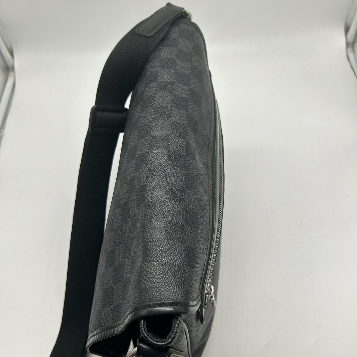 1円◆美品 ルイヴィトン LOUIS VUITTON ショルダーバッグ ダニエルMM ダミエグラフィット メッセンジャーバッグ 斜め掛け ビジネス メンズ