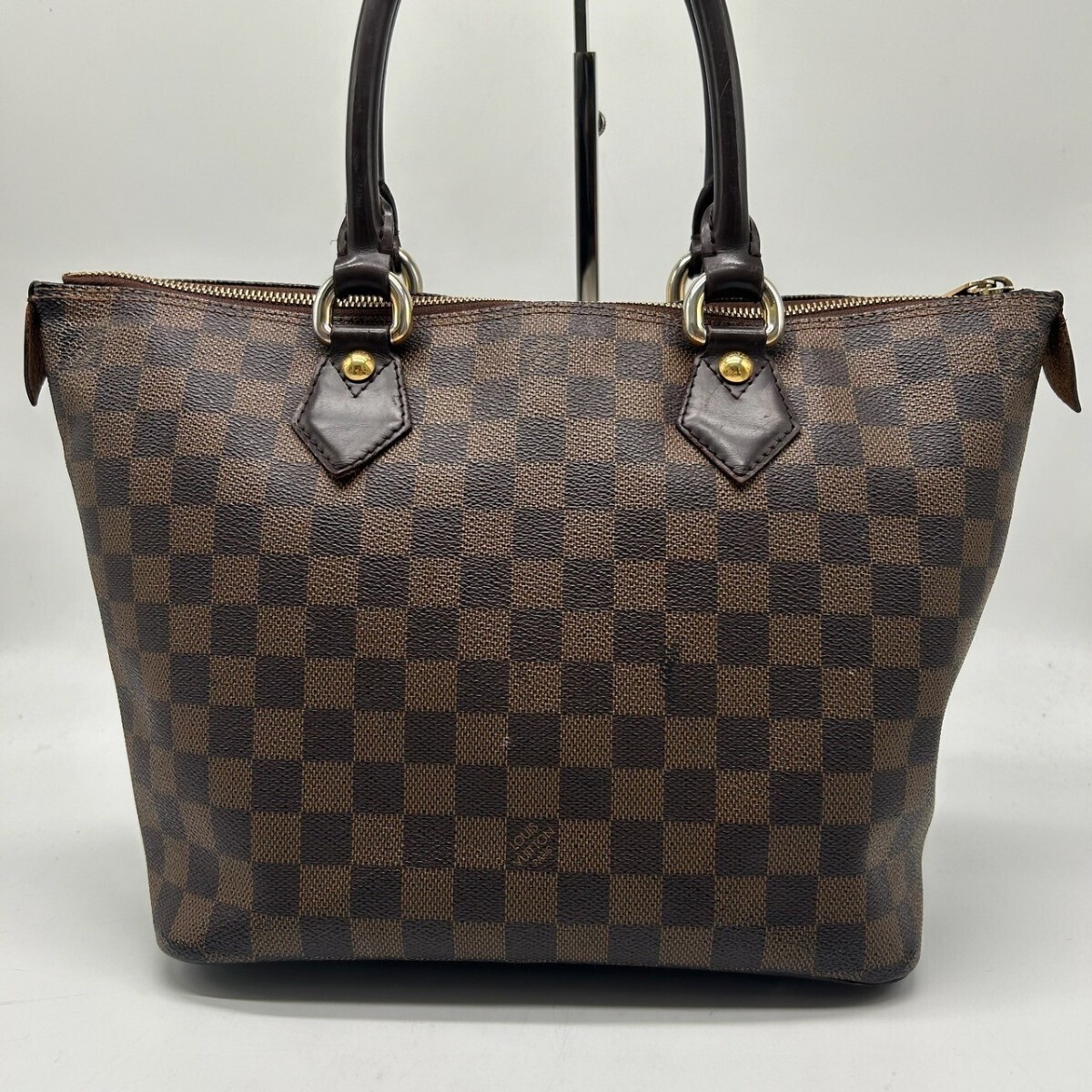 【鑑定品】 ルイヴィトン LOUIS VUITTON ハンドバッグ トートバッグ ダミエ エベヌ サレヤPM レザー ショルダーバッグ 本革 鞄 N51183 鞄_画像2