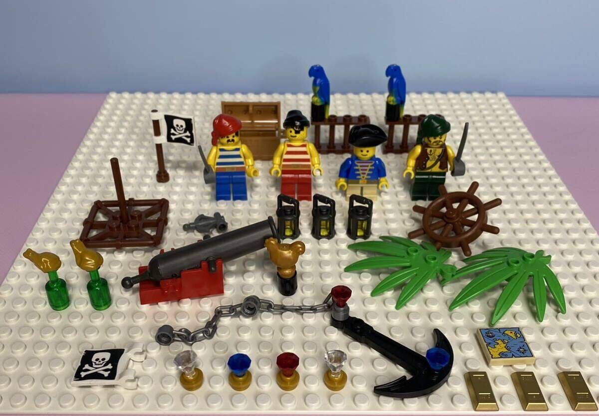 レゴ LEGO 海賊ごっこ遊び ミニフィグ4体（大3.小1） 海賊シリーズの画像1