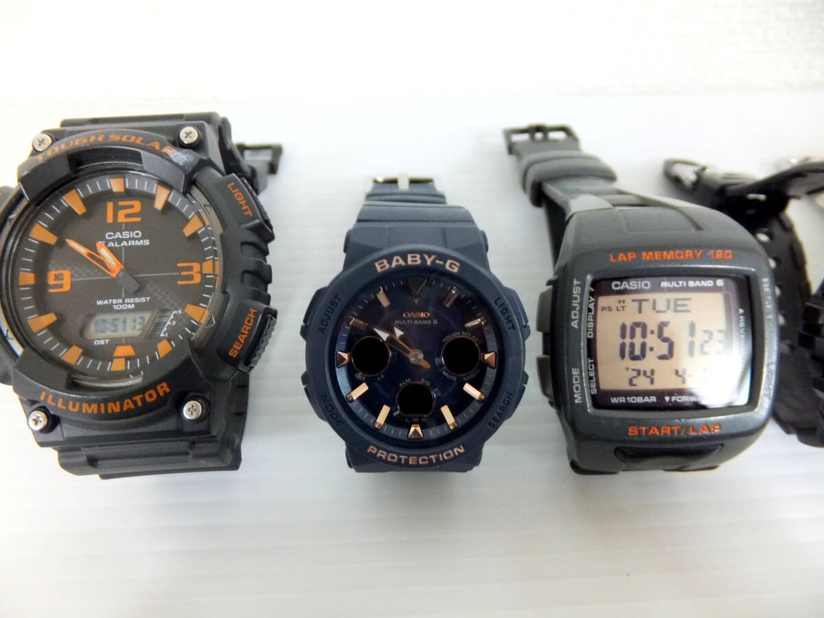 B1848 ジャンク 腕時計 クオーツ 自動巻き まとめて 20個セット CASIO SEIKO カシオ オリエント G-SHOCK Baby-G ディーゼル フルボ ice DWの画像6