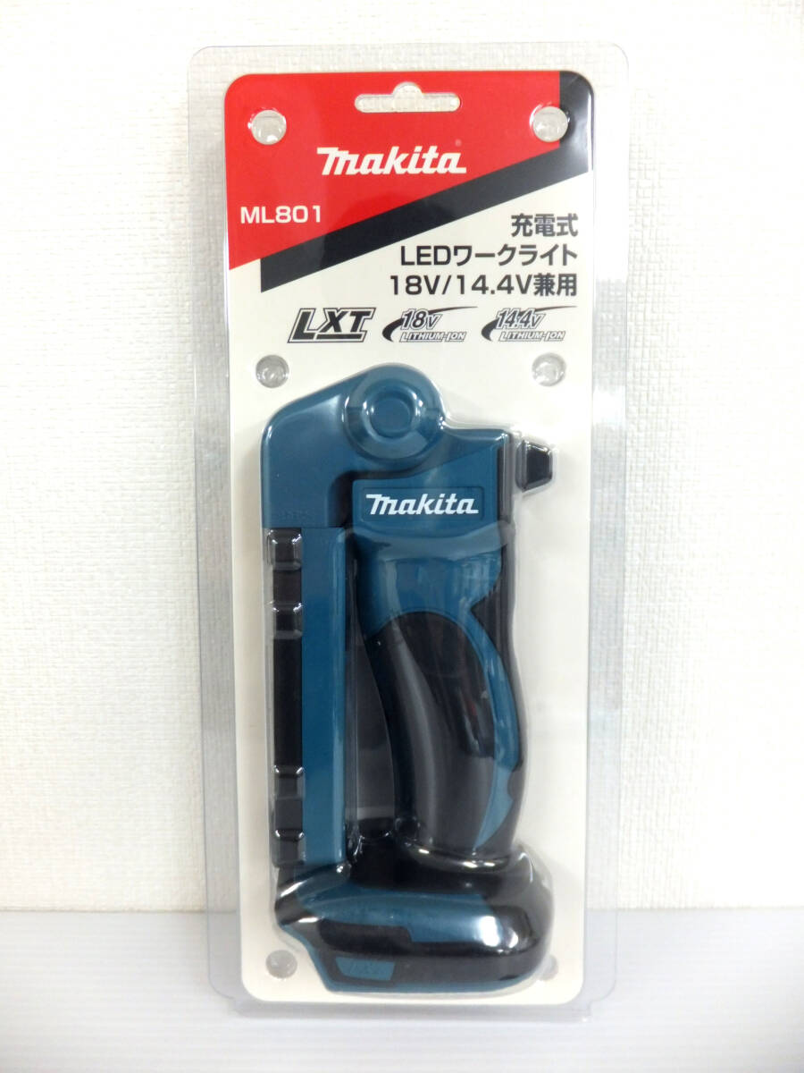 C26 新品 makita マキタ 充電式 LED ワークライト ML801 18V/14.4V 兼用 電動工具の画像1