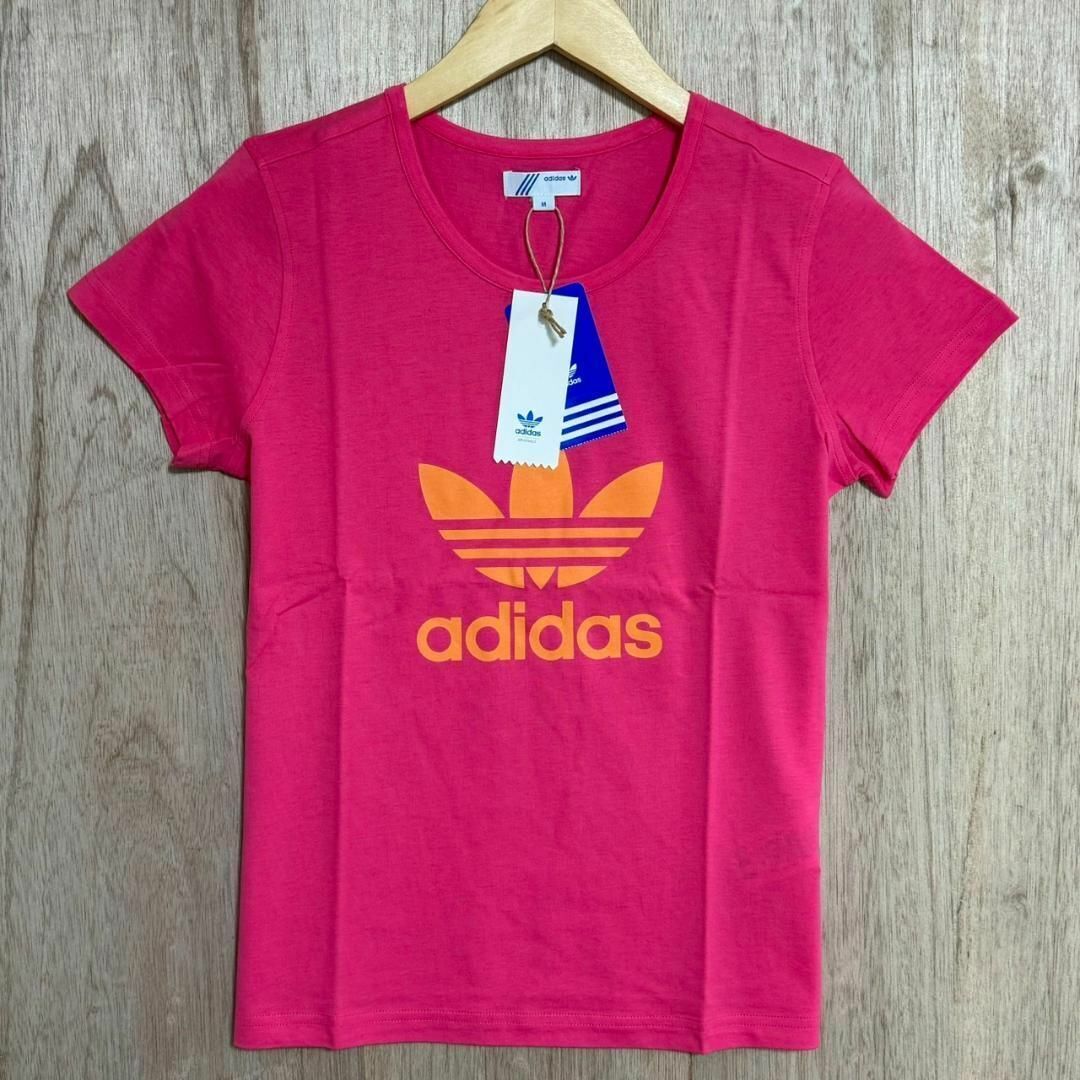 adidas originals アディダスオリジナルス 半袖 Tシャツ トップス ピンク 新品未使用品 レディース ブランド_画像1