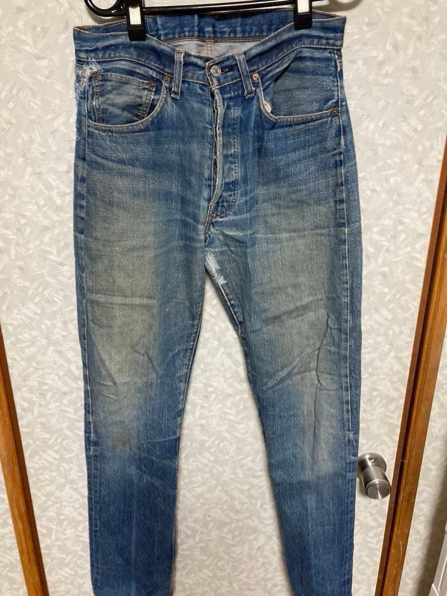 リーバイス 501 66前期ビッグE ダメージ補修補強 鬼ヒゲ 迫力 リーバイス 501 66前期ビッグE ダメージ補修補強 鬼ヒゲ 迫力