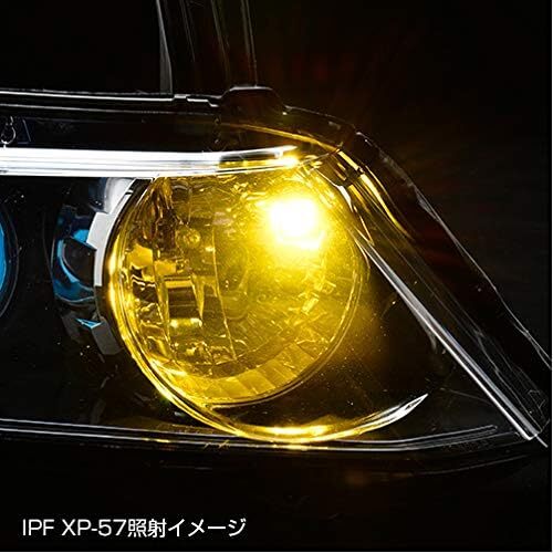 IPF ポジションランプ LED 車用 T10 25lm 2400K イエロー 黄色 12V用 2本入 車検対応 全反射レンズ採用の画像4