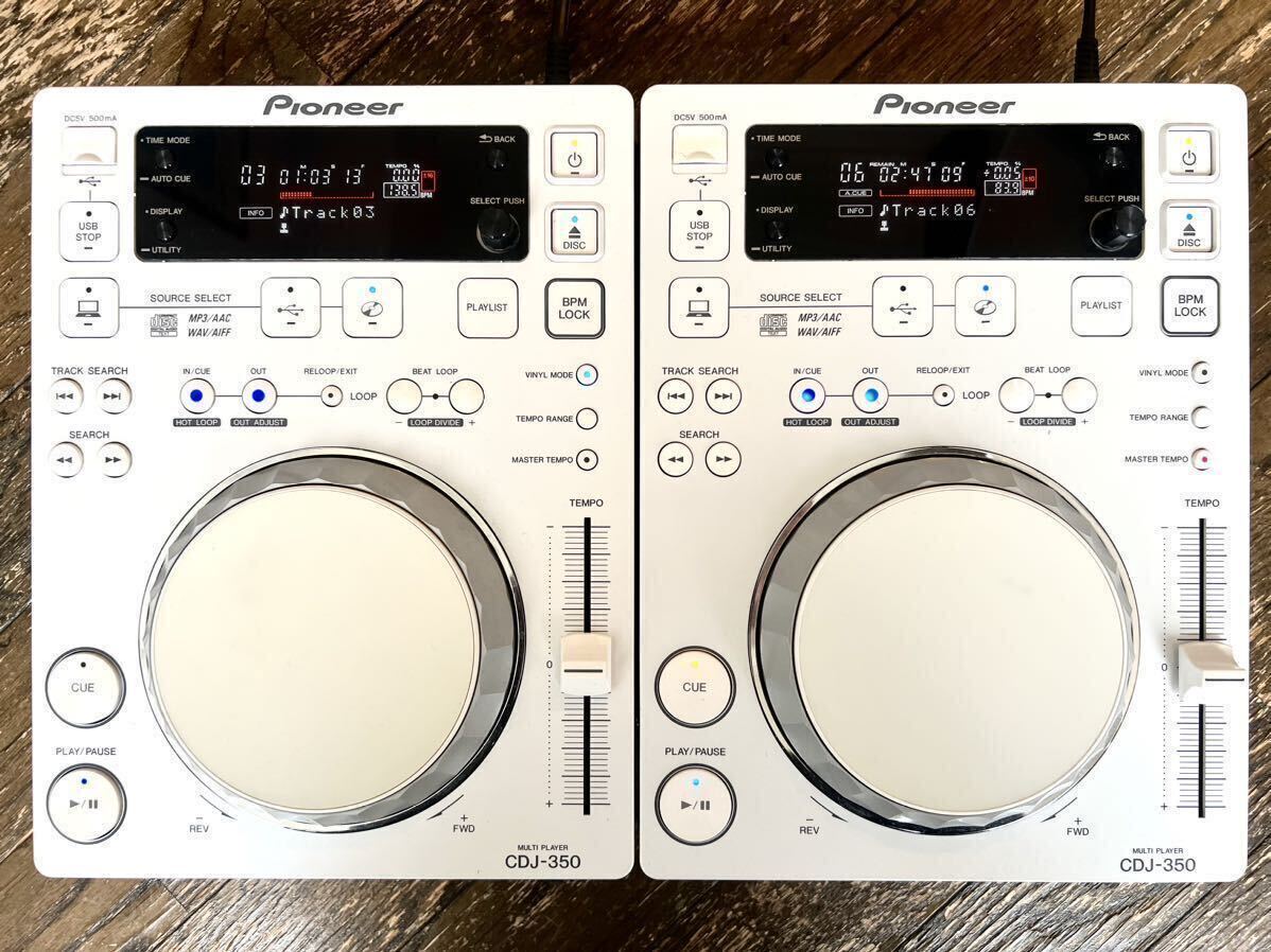 Pioneer CDJ-350 White белый 2 шт. комплект / рабочее состояние подтверждено 