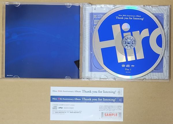 Hiro 30th Anniversary Album Thank you for listening! サンプル盤 SEGA セガの画像2