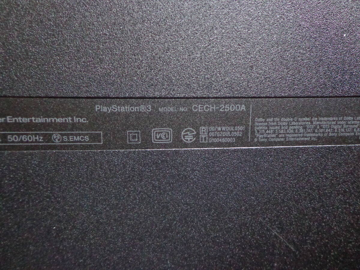 ☆動作確認済み☆ SONY PlayStation3 CECH-2500A 160GB　本体のみ　ブラック/薄型/封印シール有り　PS3/プレイステーション3_画像5