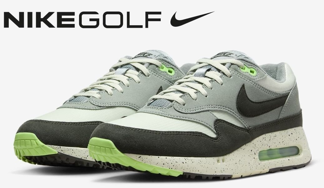 新品 25.0cm NIKE ナイキ エア マックス 1 86 ゴルフ グレー グリーン 緑 シーグラス OG GOLF AIR MAX 耐水 未使用 正規品 本物 DV1403-002_画像2