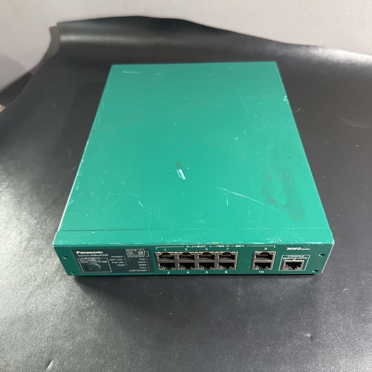 [D931]Panasonic Switch-M8esPWR PN27089N PoE подача тока переключатель ступица электризация проверка 
