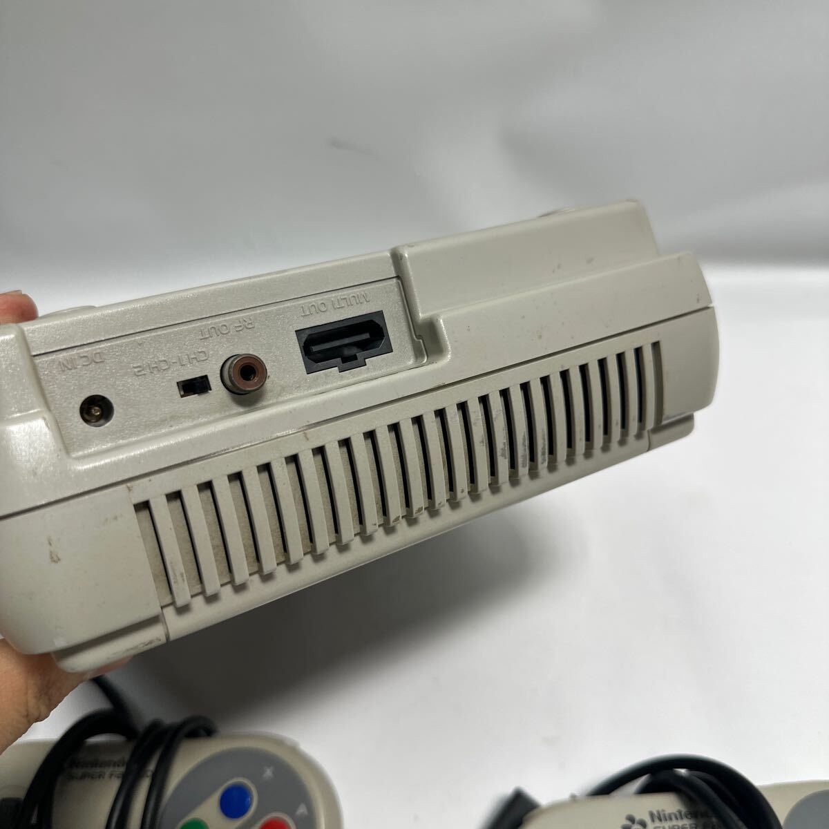 「2FG49」動作品　Nintendo SFC スーパーファミコン SHVC-001 ニンテンドー 純正AVケーブル欠品　アダプター欠品　送料無料