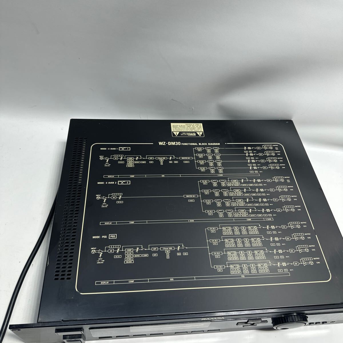「2FQ13」Panasonic パナソニック WZ-DM30 ramsa ラムサ デジタルマルチプロセッサー 本体 動作品 現状出品の画像4