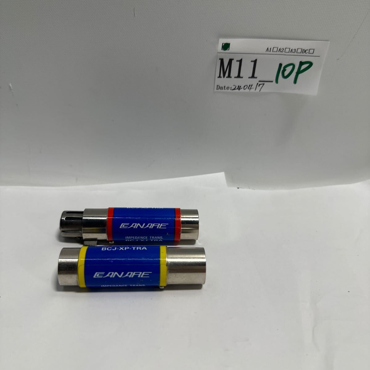 「M11_10P」カナレ電気製 BCJ-XJ-A10TR / BCJ-XP-TRA インピーダンス変換器 セット(240417)_画像2