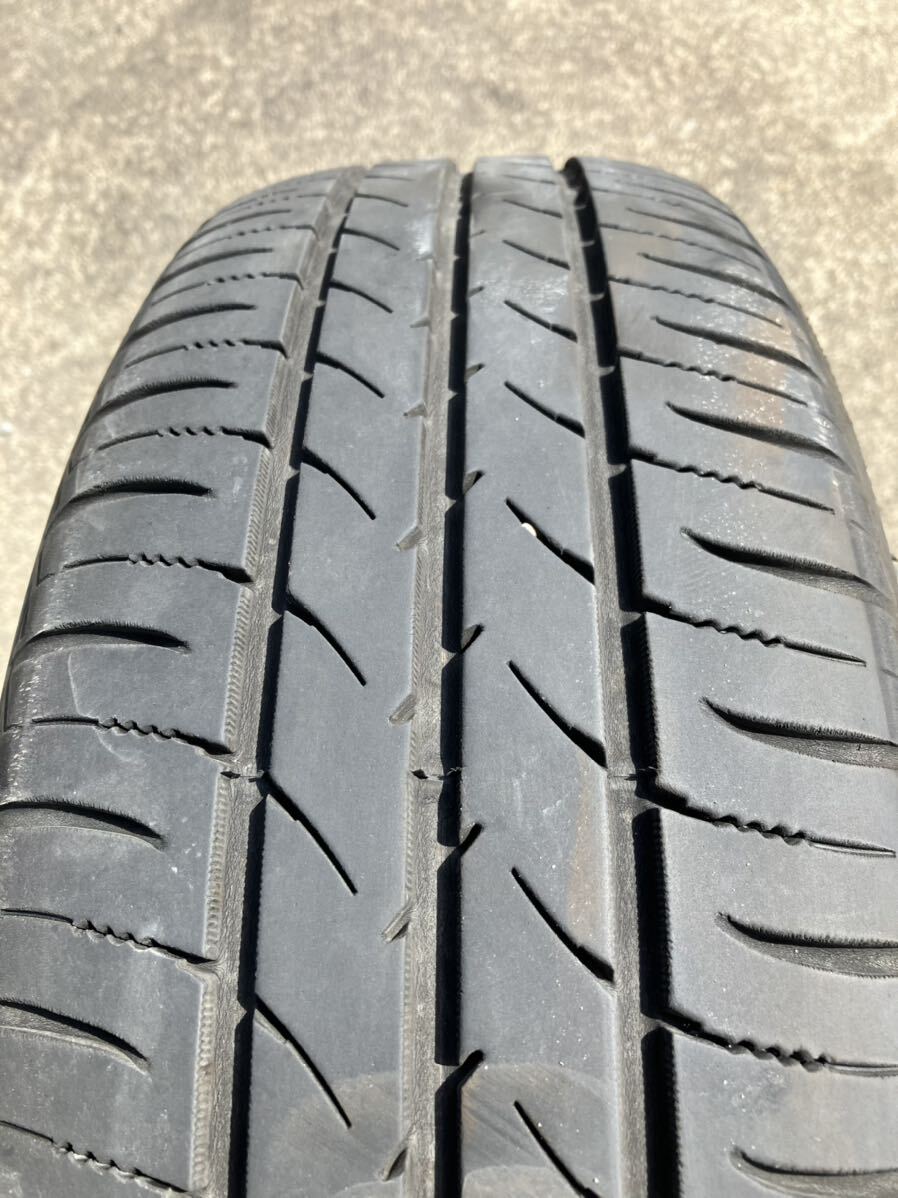 良品 185/65R15 夏タイヤ バリ山 19年製 ホンダ フリード 純正 15インチ 5.5J＋50 PCD100 4H 4本の画像3