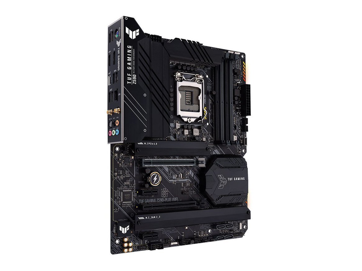 ASUS TUF GAMING Z590-PLUS WIFI マザーボード Intel Z590 LGA 1200 ATX メモリ最大128G対応 保証あり　_画像1