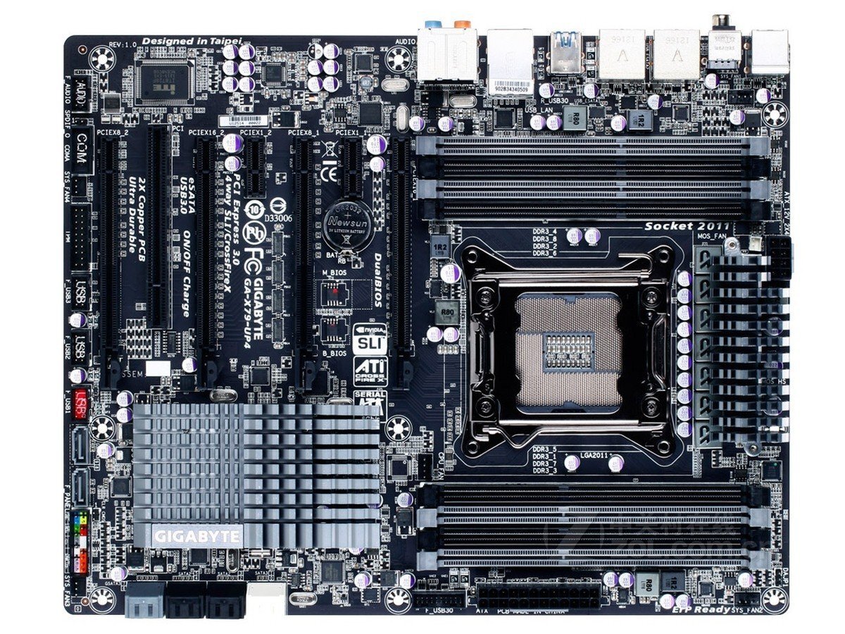 美品 GIGABYTE GA-X79-UP4 マザーボード Intel X79 LGA 2011 ATX メモリ最大64G対応 保証あり　_画像1