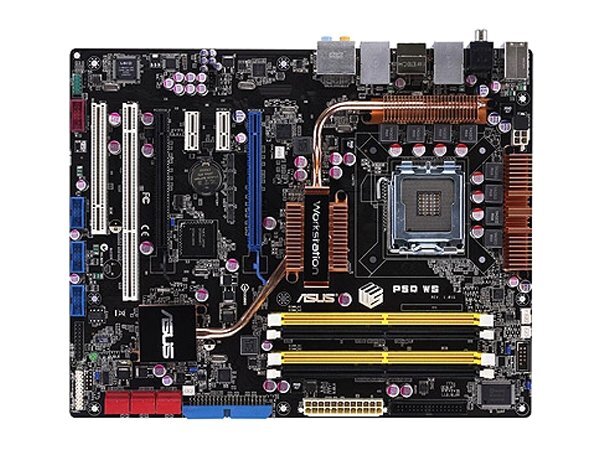 美品 ASUS P5Q WS マザーボード Intel P45 LGA 775 ATX メモリ最大8G対応 保証あり　_画像1