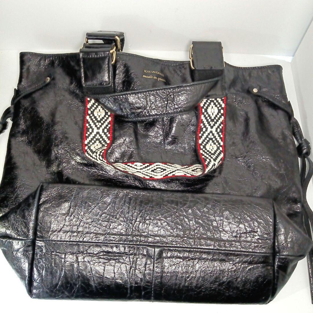 DIMONI ディモーニ ファッションバッグ トートバッグ ショルダーバッグ 黒の画像8