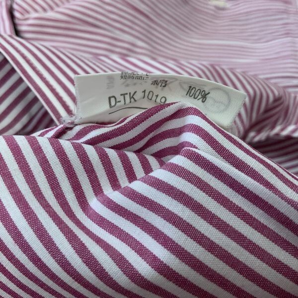 yaM2404 pink stripe pattern size 2 stripe shirt 