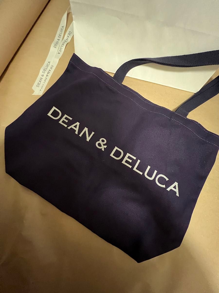 新品正規品[限定カラー]DEAN&DELUCA カシス パープルトートバッグ Lサイズ ショルダーバッグ