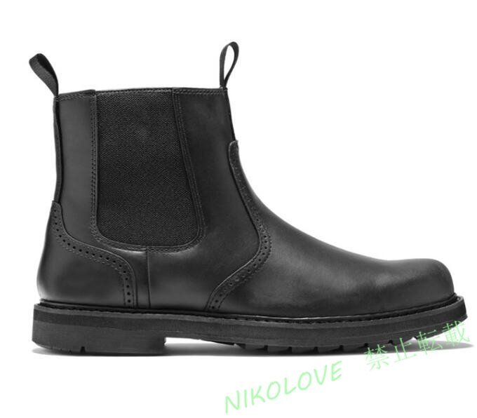 サイドゴアブーツ メンズブーツ ショートブーツ 秋冬靴 レザーブーツ 短靴 黒色 25.5cm LC887_画像3