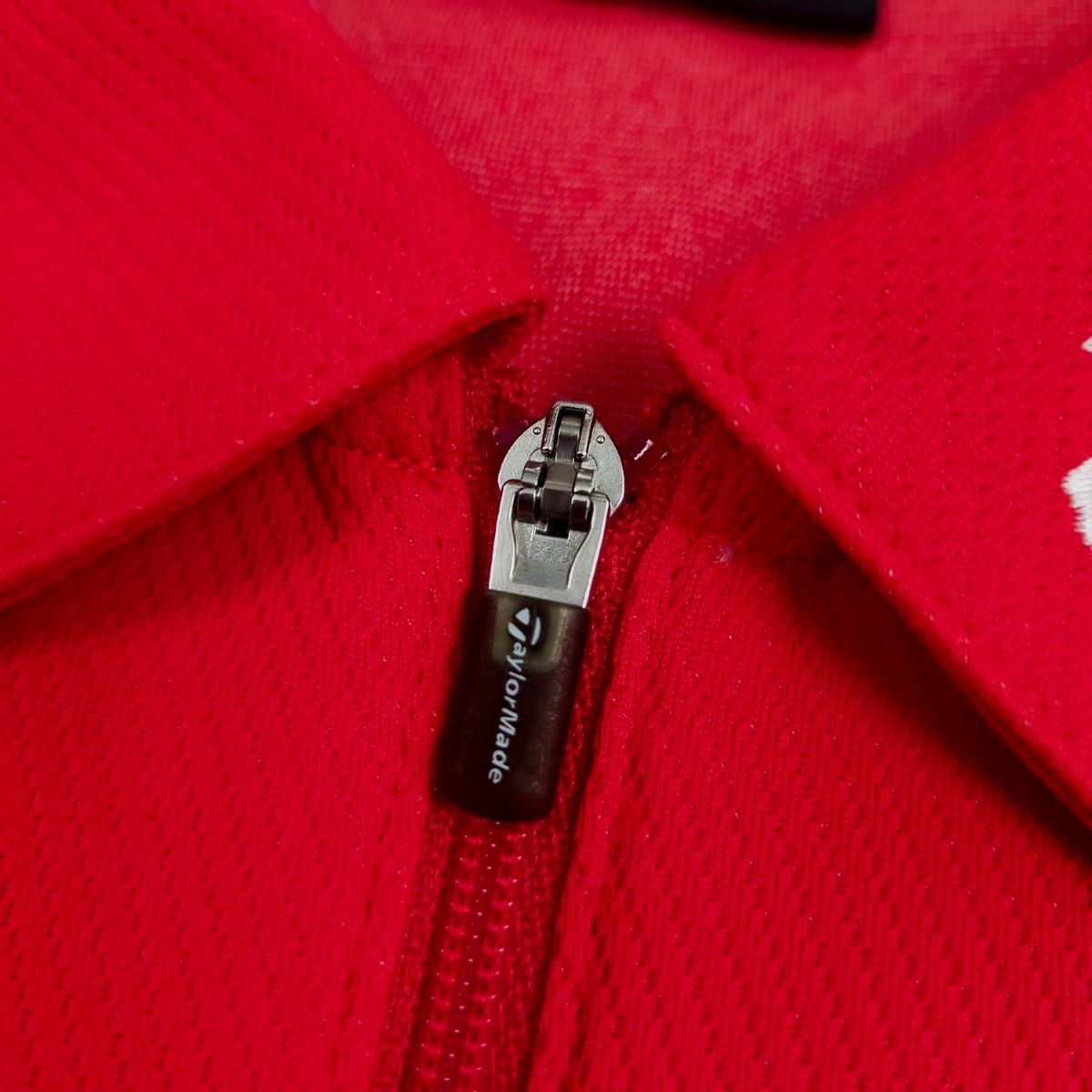 テーラーメイド ゴルフウェア ゴルフシャツ ポロシャツ メンズ Lサイズ 赤 吸汗速乾ドライ ストレッチ