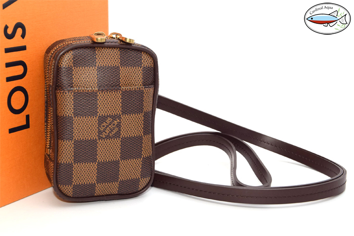 【超美品】 ルイヴィトン LouisVuitton ダミエ エデュイ・オカピＰＭ メンズ レディース ポーチ バッグ ブラウン N61738 DAMIER BAG １円 _画像1