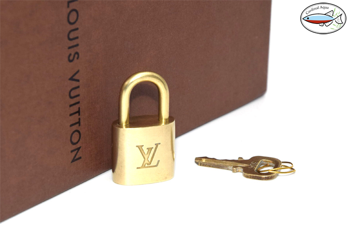 【超美品】 ルイヴィトン LouisVuitton パドロック カデナ カギ 南京錠 鍵 No.306 メンズ レディース ゴールド_画像1